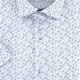 Straight cut shirt with printed fabric FLORALO AE3EBMC1