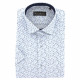 Straight cut shirt with printed fabric FLORALO AE3EBMC1