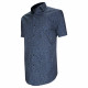 Straight cut shirt with floral print fabric FLORALI AE4EBMC1