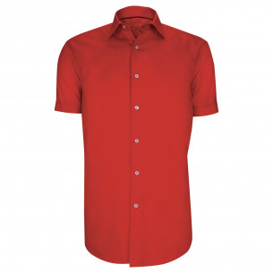 Plain, fitted short-sleeved shirt AE1AMMC1