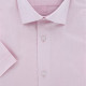 Plain fitted short-sleeved shirt