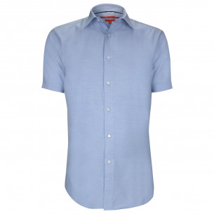 Fitted shirt in twill weave fabric AE2AMMC2