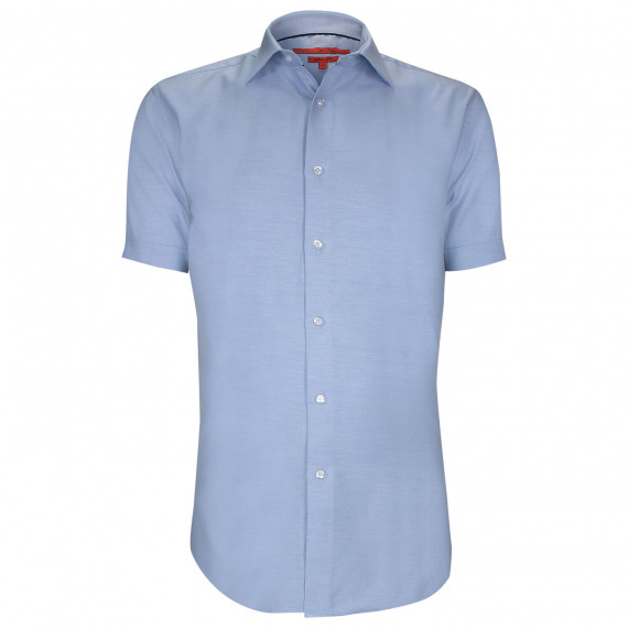 Fitted shirt in twill weave fabric AE2AMMC2