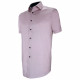 Straight cut shirt in plain fabric AE3AMMC1