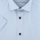 Straight cut shirt in plain fabric
