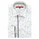 Fitted shirt in floral print fabric