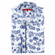 Straight cut shirt in floral print fabric AE2AM1
