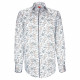 Straight cut shirt in floral print fabric AE3AM1