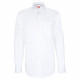 Straight cut shirt in plain fabric AE4AM1