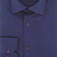 Straight cut printed fabric shirt AE5AM1