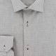 Straight cut shirt with embroidered micro-patterns AE6AM1
