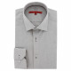 Straight cut shirt with embroidered micro-patterns AE6AM1
