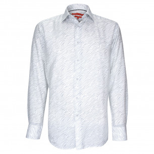 Fitted shirt in print fabric AE8AM1