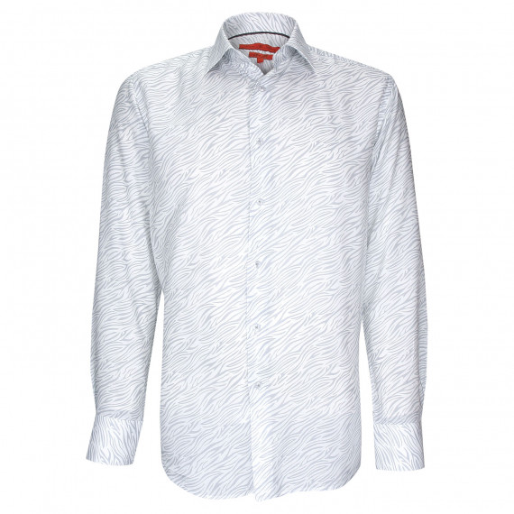 Fitted shirt in print fabric AE8AM1