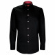 Fitted shirt in plain fabric