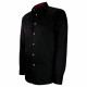Fitted shirt in plain fabric