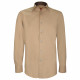 Fitted shirt in plain fabric AE9AM3
