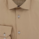 Fitted shirt in plain fabric AE9AM3