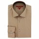 Fitted shirt in plain fabric AE9AM3