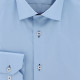 Fitted shirt in plain fabric AE9AM4