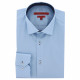 Fitted shirt in plain fabric AE9AM4