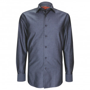 Fitted shirt in structured patterned fabric AE10AM1
