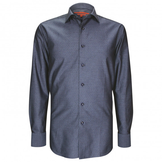 Fitted shirt in structured patterned fabric AE10AM1