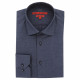 Fitted shirt in structured patterned fabric AE10AM1