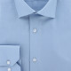 Fitted shirt in plain cotton twill AE13AM1