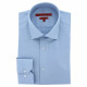 Fitted shirt in plain cotton twill AE13AM1