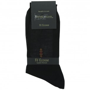 Chaussettes FIL D'ECOSSE Emporio balzani FIL-BLACK
