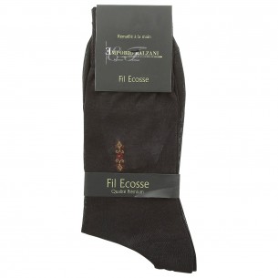 Chaussettes FIL D'ECOSSE Emporio balzani FIL-BROWN