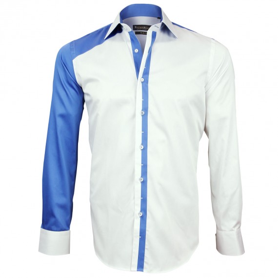 Chemise bicolore TRIANGOLO Emporio balzani H2EB1