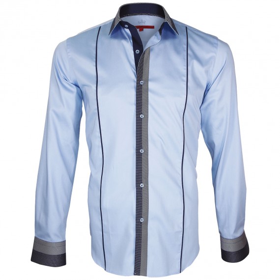 chemise bi-matiere IKSBY Andrew Mc Allister Q17AM2