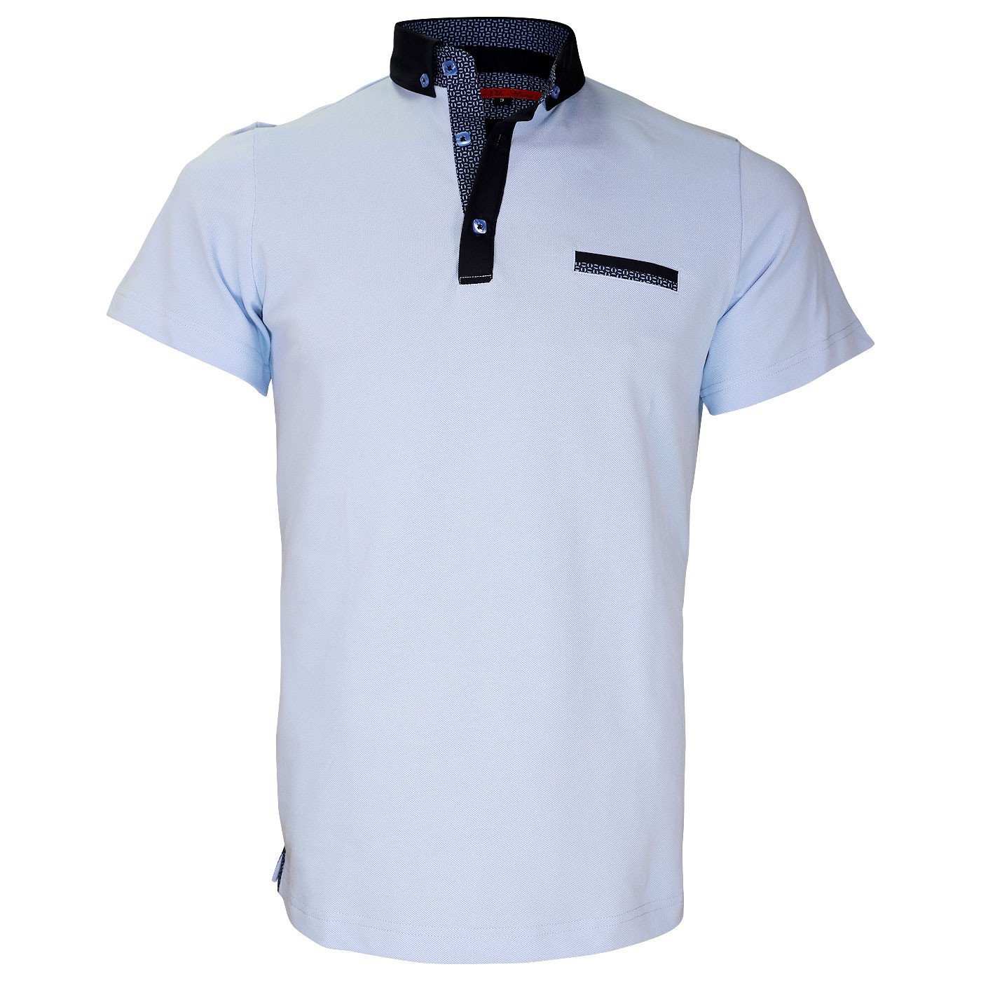 Polo col top boutonné